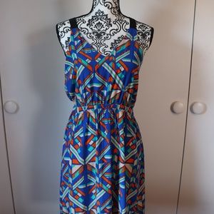 Summer dress with back keyhole